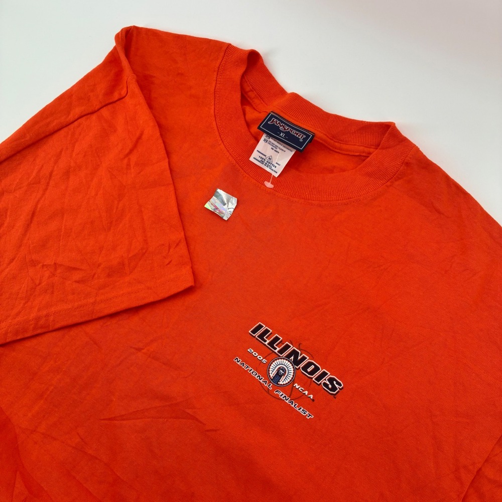 Vintage JanSport Illinois Fighting Illini 2005 NCAA National Finalist Shirt XL